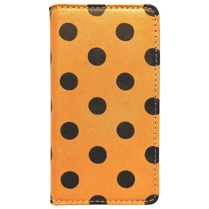 【Leo&Aoi special】 AQUOS wish4 SH-52E SH-M27 A403SH SHG13 A402SH ケース カバー 手帳型ケース スマホケース 栃木レザー 本革 大きい 黒 ドット sh52e アクオス ウィッシュ4 【安心の返品保証付き】