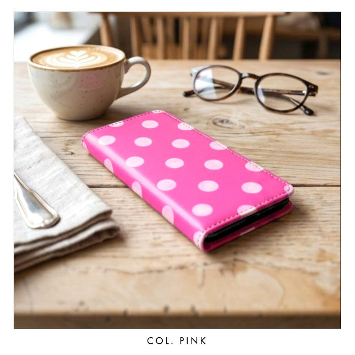 【Leo&Aoi special】 iPhone 17 / 18 pro iphone17pro iphone18pro ケース スマホケース 手帳型ケース カバー 手帳型 本革 大きい ドット ネオン アイフォン17プロ アイフォン18プロ 【安心の返品保証付き】