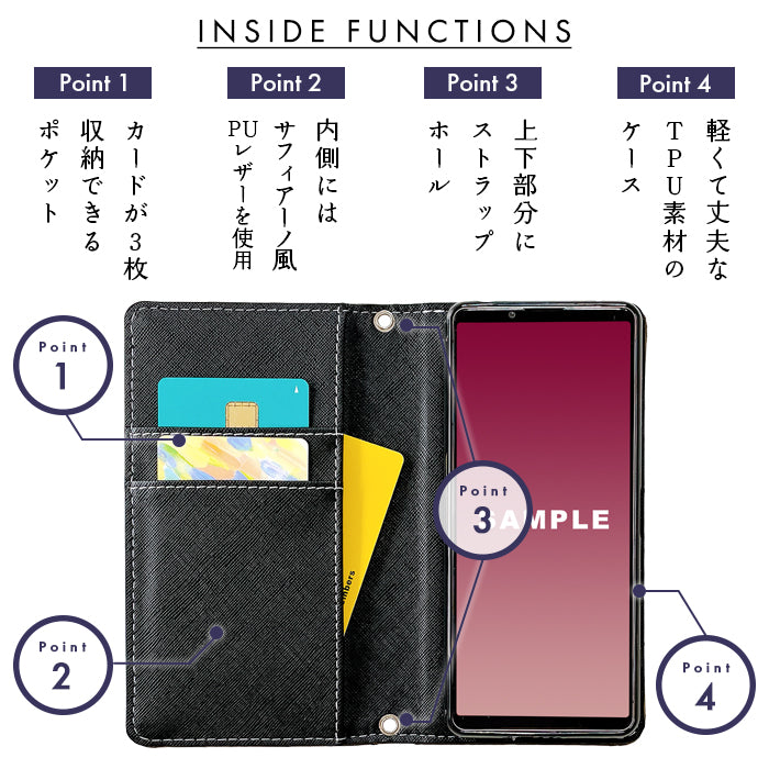 【Leo&Aoi special】iPhone14pro ケース カバー 手帳型 iPhone14pro 児島 デニム 大きい ドット 手帳型ケース iphone14 pro アイフォン14プロ スマホケース 【安心の返品保証付き】