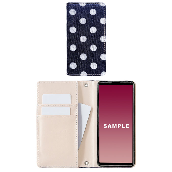 【Leo&Aoi special】 Galaxy S26 Ultra SC-53G SCG37 SM-S948Q ケース カバー 手帳型 児島 デニム 大きい ドット 手帳型ケース sc53g ギャラクシー スマホケース 【安心の返品保証付き】