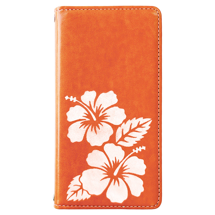 【Leo&Aoi special】 iPhone14 ケース 手帳型ケース カバー 手帳型 iPhone 14 ステンシル ハイビスカス アイフォン14 スマホケース 【安心の返品保証付き】