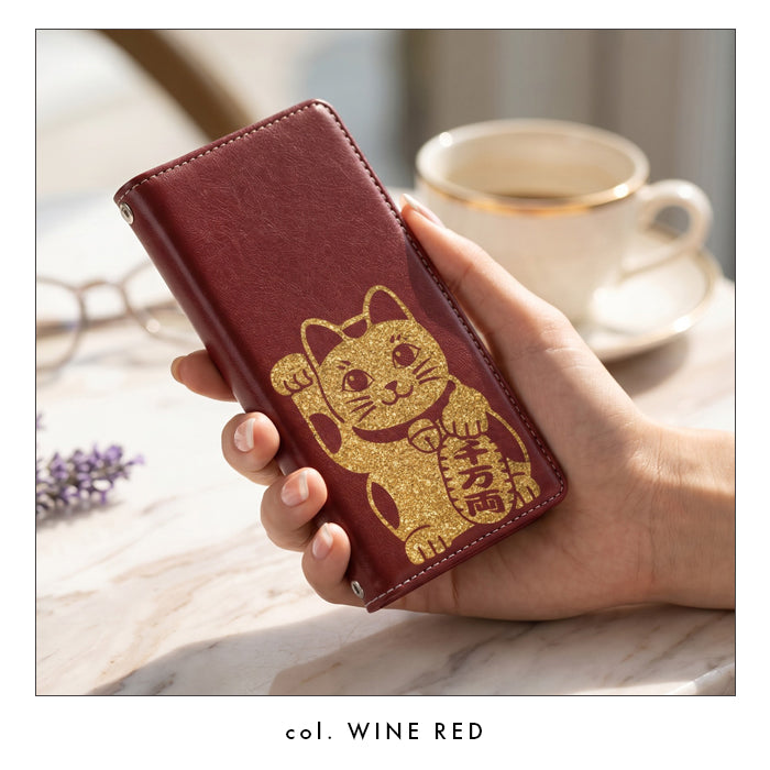 【Leo&Aoi special】 Google Pixel 9a ケース カバー pixel9a 手帳型 招き猫 ステッカー 手帳型ケース グーグル ピクセル9a スマホケース 【安心の返品保証付き】