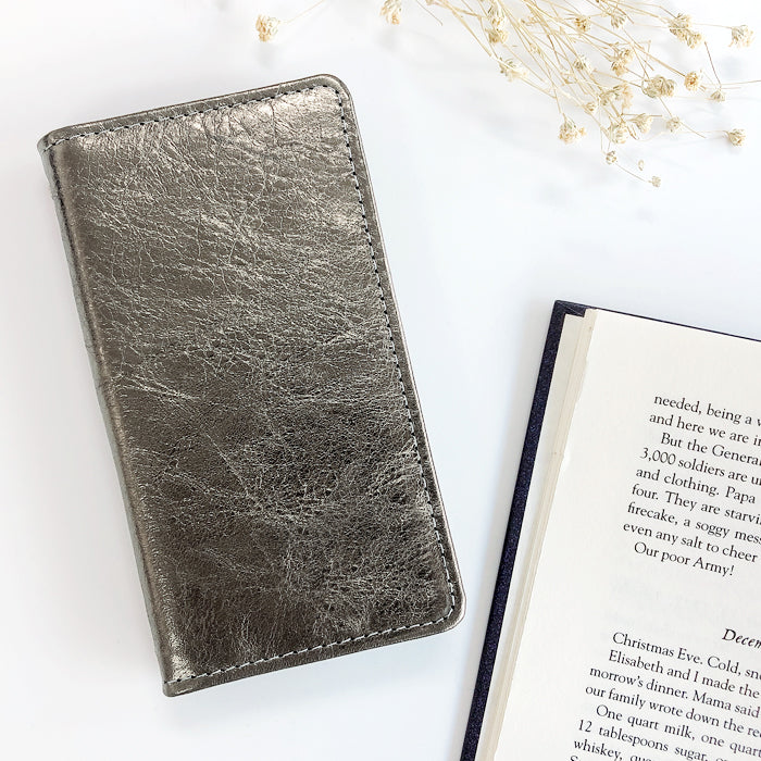 【Leo&Aoi special】 iPhone 15 Plus iPhone15plus アイフォン 15 プラス 手帳型ケース ケース カバー 手帳型カバー スマホケース 本革 メタリック 【安心の返品保証付き】