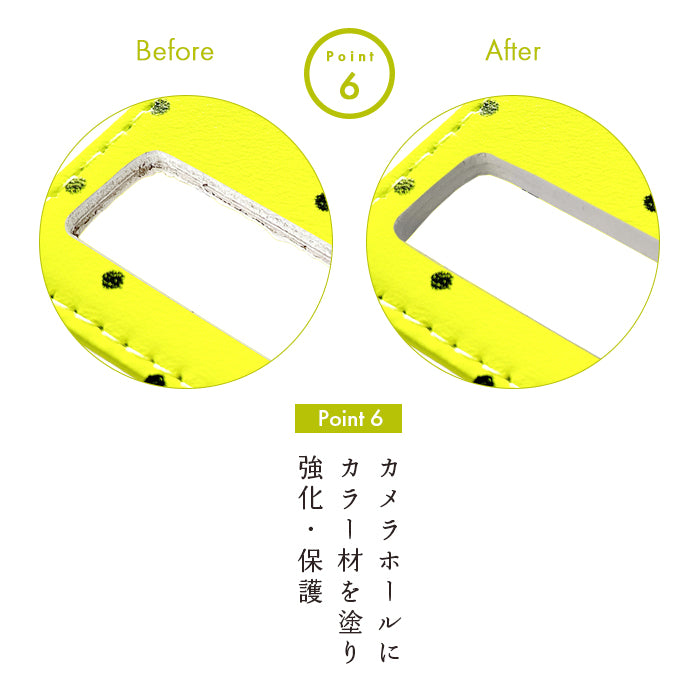 【Leo&Aoi special】 AQUOS sense10 SH-53F SHG15 A505SH SH-M33 ケース カバー 手帳型 本革 小さい 黒 ドット ネオン 手帳型ケース sh53f shm33 スマホケース 【安心の返品保証付き】