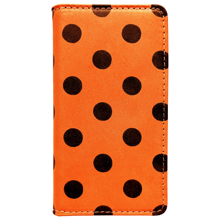 【Leo&Aoi special】 arrows Alpha2 F-51G M10 ケース カバー 手帳型ケース スマホケース 栃木レザー 本革 大きい 黒 ドット f51g アローズ アルファ2 【安心の返品保証付き】