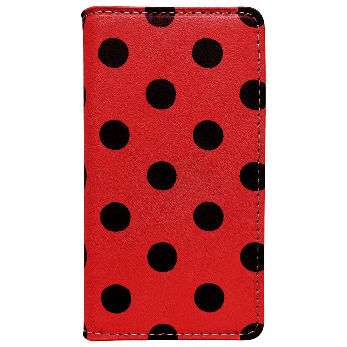 【Leo&Aoi special】 AQUOS R11 SH-51G A602SH SH-M35 ケース カバー 手帳型ケース スマホケース 栃木レザー 本革 大きい 黒 ドット sh51g shm35 アクオス 【安心の返品保証付き】