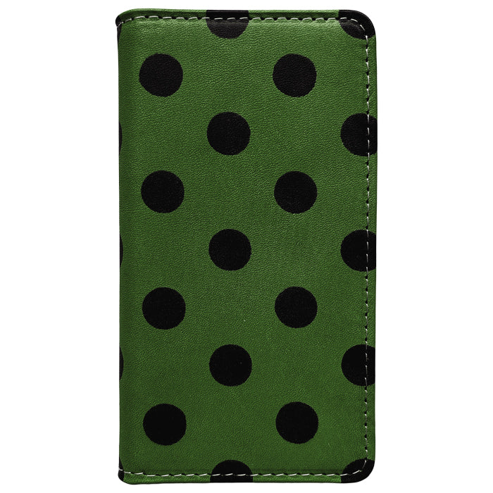 【Leo&Aoi special】 AQUOS wish4 SH-52E SH-M27 A403SH SHG13 A402SH ケース カバー 手帳型ケース スマホケース 栃木レザー 本革 大きい 黒 ドット sh52e アクオス ウィッシュ4 【安心の返品保証付き】