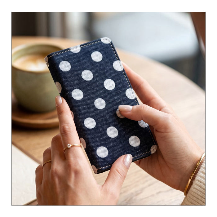 【Leo&Aoi special】 Google pixel 9 pro ケース pixel9 カバー pixel9pro 手帳型 児島 デニム 大きい ドット 手帳型ケース グーグル ピクセル9 プロ スマホケース 【安心の返品保証付き】