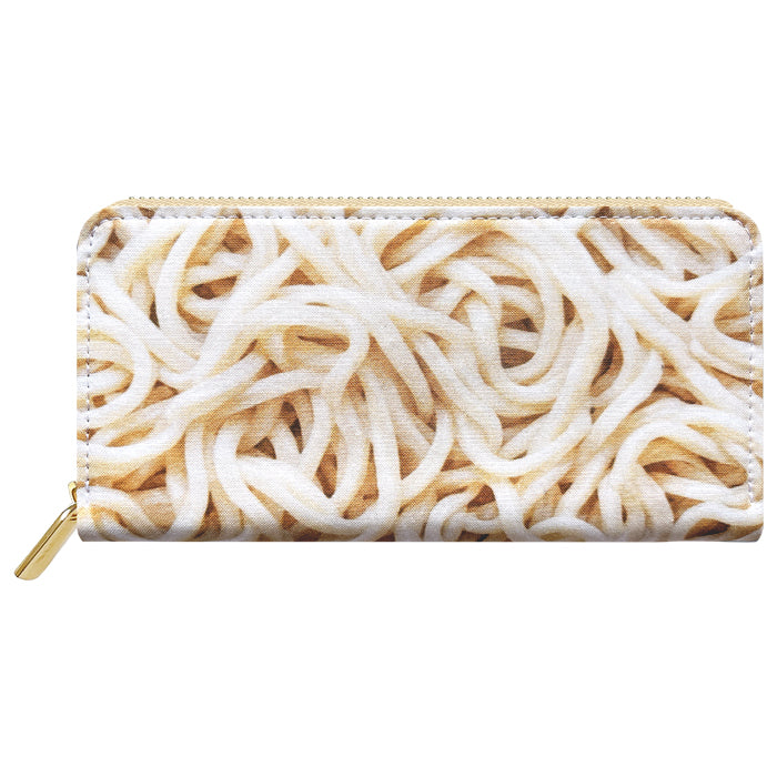 【Leo&Aoi special】 食いしんぼ ラウンド型長財布 財布 コットン生地 カード収納 レディース メンズ フード  【安心の返品保証付き】