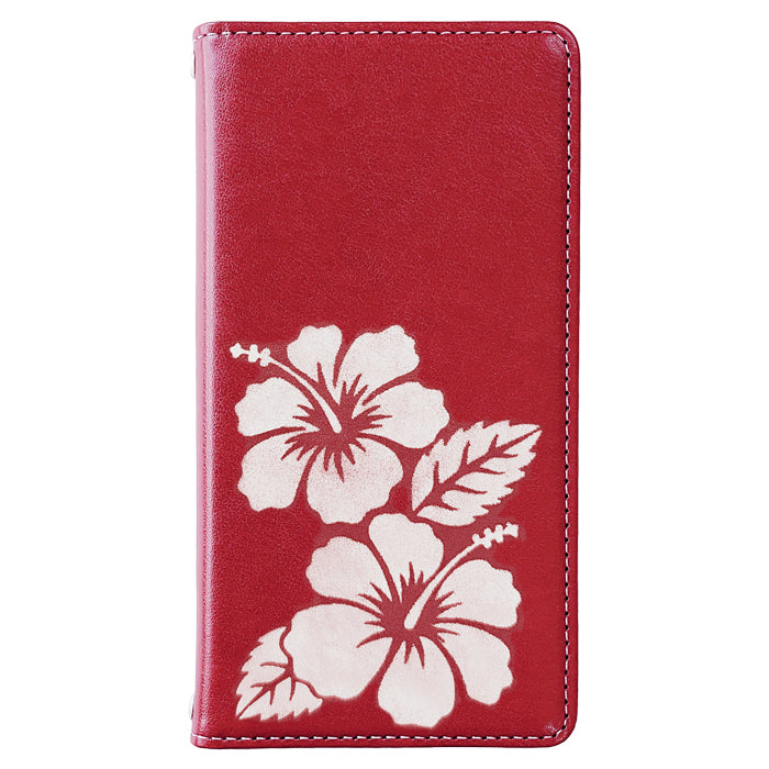 【Leo&Aoi special】 iPhone 15 pro max ケース 手帳型ケース カバー 手帳型 iPhone15proMax ステンシル ハイビスカス アイフォン15プロマックス スマホケース 【安心の返品保証付き】