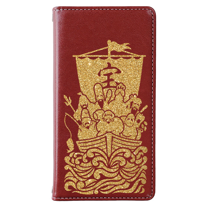 【Leo&Aoi公式ショップ2号店】  七福神 ステッカー スマホケース 手帳型ケース
