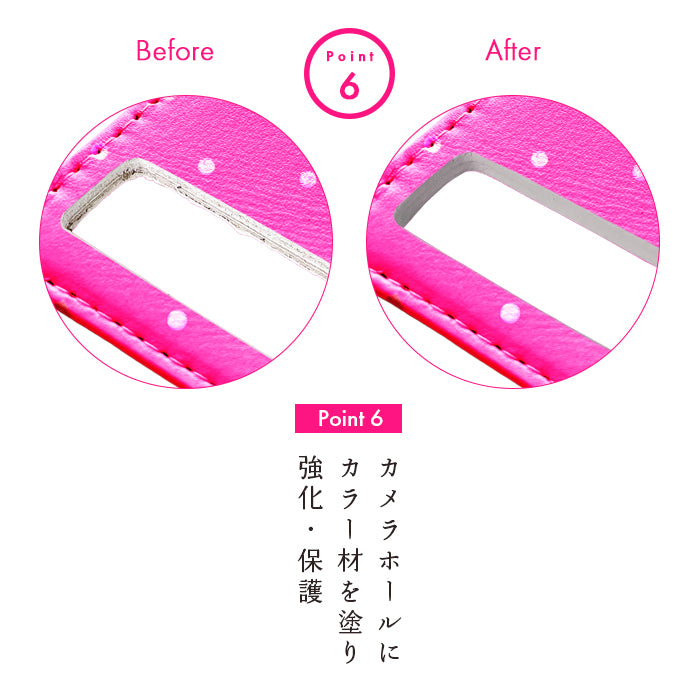 【Leo&Aoi special】 AQUOS sense10 SH-53F SHG15 A505SH SH-M33 ケース カバー 手帳型 本革 小さい ドット ネオン 手帳型ケース sh53f shm33 スマホケース 【安心の返品保証付き】