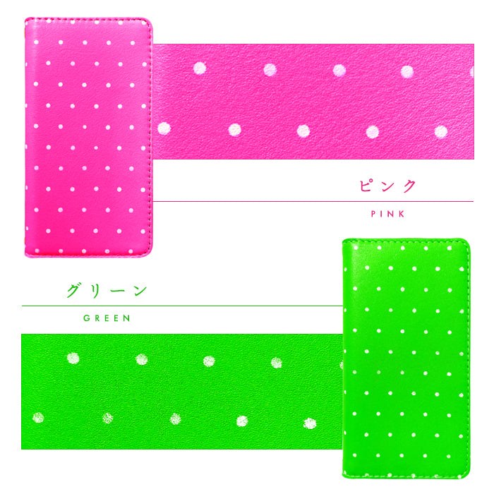 【Leo&Aoi special】 iPhone16pro ケース iPhone 16 pro カバー 手帳型 本革 小さい ドット ネオン 手帳型ケース アイフォン16プロ スマホケース 【安心の返品保証付き】