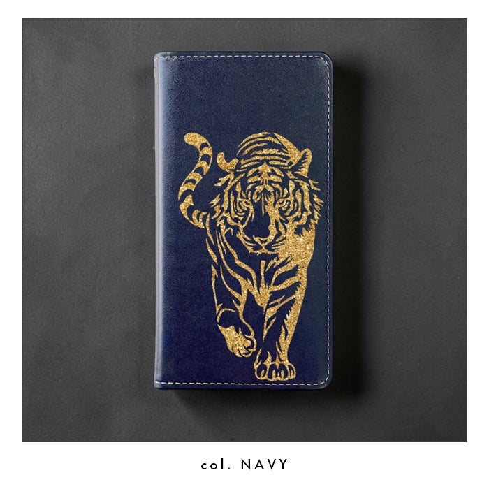 【Leo&Aoi special】 らくらくスマートフォン a A401FC ケース Lite MR01 FCG03 カバー 手帳型 タイガー ステッカー 手帳型ケース 携帯ケース らくらくフォン スマホケース 【安心の返品保証付き】